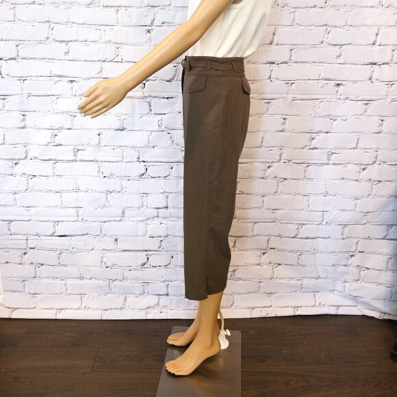 CATO, Boho olive green cropped khaki pants - Picture 8 of 9